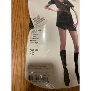 Spirit CSI women’s Halloween costume dress black large thumbnail 2