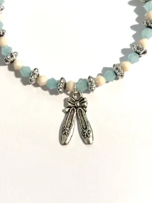 Ballet shoes charm bracelet Blue thumbnail 3