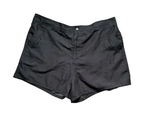 Croft & Barrow Women's Black Swim Shorts Boardshorts Size 12 (Waist 34, Inseam 3)k thumbnail 1