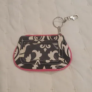 Letter C Monogram Coin/Credit Card Holder (37) Black thumbnail 2