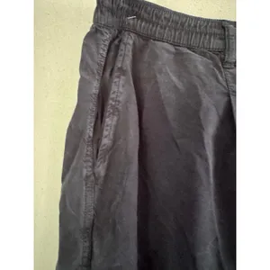 Aerie XL Lyocell Relaxed Pants Washed Black Elastic Waist MSRP $55 thumbnail 6