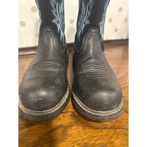 Ariat Fatbaby Heritage Dapper Steel Toe Western Work Boots Black Blue Womens 8B thumbnail 8