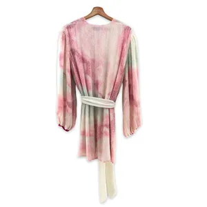Retrofete‎ Gabrielle Robe Dress in Marble Pink Small thumbnail 4