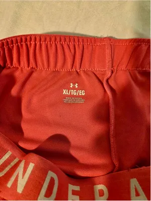 Under Armour Women’s Play Up 3.0 Printed Running Shorts Coral Pink Size XL W-199 thumbnail 3