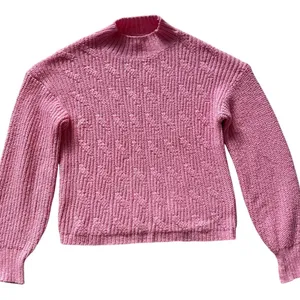J. Crew Cotton Blend Cable Knit Mock Neck Sweater Bright Peppermint Size Small thumbnail 5