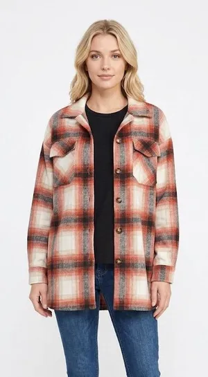 Red Flannel shacket size large thumbnail 1