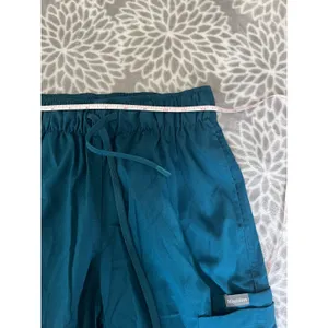 Teal Blue Jogger‎ Scrub Pants sz XS High Waisted Cargo Pocket Pull On Athleisure thumbnail 5