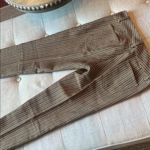 Alice + Olivia Gold Black Contrast Stripe Flare Pant Size 6 thumbnail 7