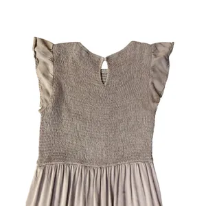 Zesica Smocked Midi Dress Womens M Used Brown Cottagecore thumbnail 12