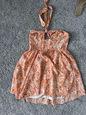 SHEIN orange mini dress thumbnail 1