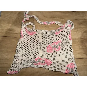 FREE PEOPLE REUSABLE TOTES Crossbody Shoulder Bag GAUZE KNIT BOHO SHOPPING BAGS thumbnail 4