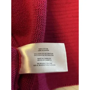 GAP Sweater Womens Medium Pink 100% Cotton Crew Neck Side Slit Knit Pullover thumbnail 8