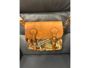 LRL RALPH LAUREN LEATHER MULTI PATCHWORK CROSSBODY BAG thumbnail 2