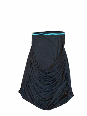ZARA strapless black mini dress with rhinestones nwt thumbnail 3