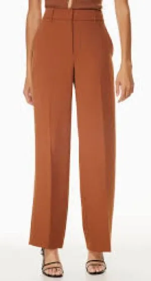 Wilfred Wide-Leg Trousers in Rust Brown 1118 thumbnail 1