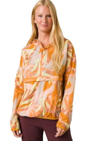 Prana‎ Whistler Anorak Soft-Shell Hooded Jacket in Solstice Tropics Sz S NEW thumbnail 1