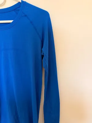 Long Sleeve Lululemon Swiftly Tech Blue 6 thumbnail 3