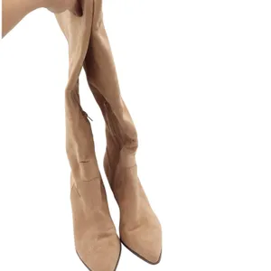 Oasis Society Womens Tan Faux Suede Pointed Toe Block Heel Knee High Boots 8.5 thumbnail 4