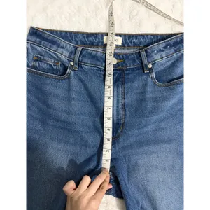 LOFT Rivete Curvy Vintage Dark Wash High Rise Wide Leg Classic Jeans 29 thumbnail 9