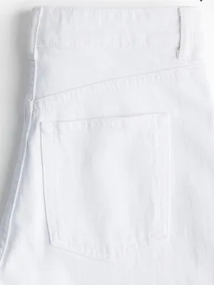 H&M White High-Rise Wide-Leg Jeans thumbnail 3