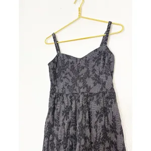 Anthropologie Lilka Ettie Jacquard Chemise Mini Dress Small Black Whimsigoth thumbnail 8