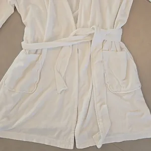 Ralph Lauren White Hooded Robe With Pink Horse Logo thumbnail 2