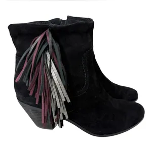 Sam Edelman Women's Louie Boot Roll Down Fringe sz 11 thumbnail 1