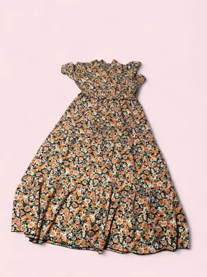 SHEIN Floral Short Sleeve Maxi Dress thumbnail 2