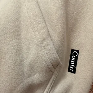 Comfrt Ways to Show Love Hoodie Sand Beige Overesized Size Small thumbnail 11