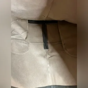 Stella Luce Faux Leather Sage Green Skirt with Pockets. Size Large. thumbnail 4