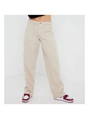 Garage Jeans Size 26‎ Tan Carpenter Cargo Wide Leg Rigid High Rise Grunge Punk thumbnail 2