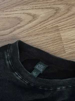 Wild Fable Washed Black Crewneck Sweatshirt Size Small thumbnail 3