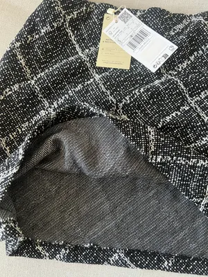 Black And White Tweed Mini Skirt thumbnail 3