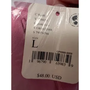 Free People Size Large Hot Pink Velour Semi Sheer Long Sleeve Top Lightweight‎ thumbnail 2