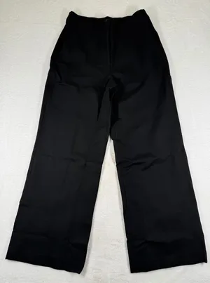 Quince Ultra-Stretch Ponte Trouser Black Wide‎ Leg Pants Womens Size 10 LB70749 thumbnail 1