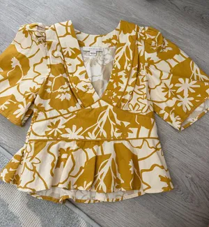 Floral top Yellow thumbnail 1