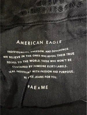 American Eagle Size 18 Regular Black Denim Jeans thumbnail 7