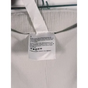 Lululemon Brushed Softstreme Ribbed Zip Flared Pant Size 4 Bone Lounge Casual thumbnail 9