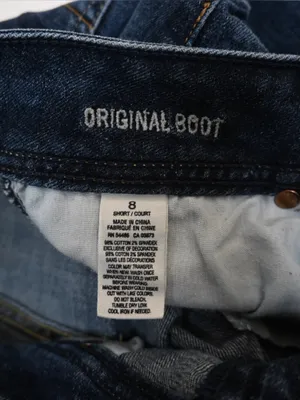 American Eagle Women's 8 Short Dark Wash Low-Rise Vintage Original Boot Jean thumbnail 10