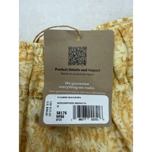 Patagonia Women's Garden Island Shorts 3½" NWT Size XS Wildflower Yellow thumbnail 5