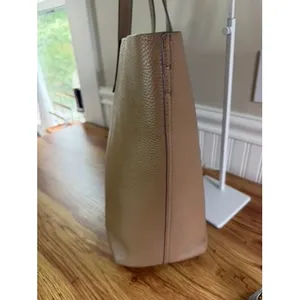 Cuyana Classic Structured Leather Tote Bag Cappuccino Tan OS thumbnail 9