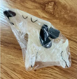 Natural Life Dog Claw Hair Clip Cream Black Marbled Acetate Novelty Accessory OS thumbnail 1