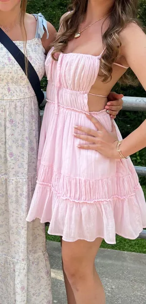 Free People Taking Sides Mini Dress thumbnail 1