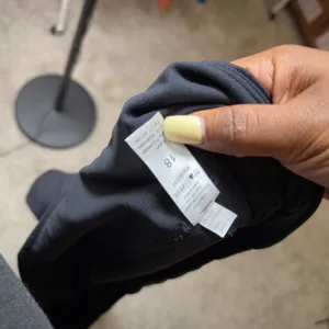 Sweetflexx Womens Leggings 18 Black Ruched Resistance Band Pockets Athletic thumbnail 7