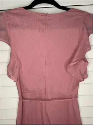 Altar'd State Sparkly Rose High-Low Midi Dress thumbnail 5