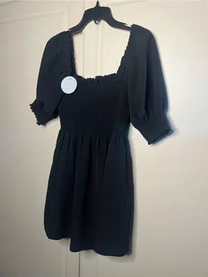 NWT Hill House Home Athena Nap Dress Black XS thumbnail 5