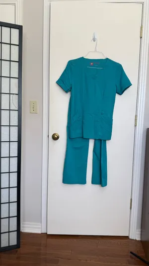 Urban teal medical scrub for women size extra small thumbnail 7