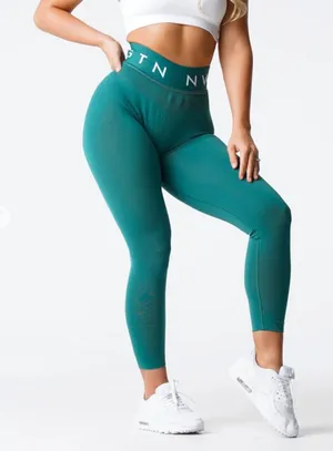 NVGTN Emerald Green Sport Seamless Leggings Size Medium thumbnail 1