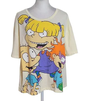 Nickelodeon Butter Yellow Rugrats Tee Size XXL Rugrats Short Sleeve Tee thumbnail 1