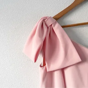 Gal Meets Glam Yvonne Light Pink One Shoulder Glam Wedding Guest Mini Dress thumbnail 5